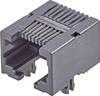 FCI Modular jacks RJ45-Einbaubuchse 54601-908WPLF Buchse, Einbau horizontal Pole: 8P8C Schwarz 1 St.