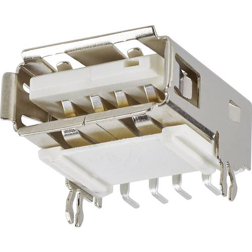 Einbaubuchse USB Typ A 2.0 Buchse, Einbau horizontal USB 1 Port 87583-2010BLF FCI Inhalt: 1 St.