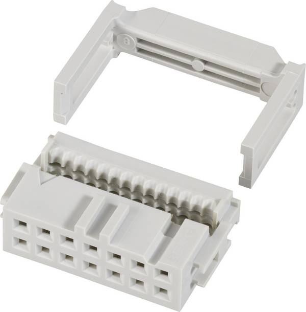 FCI 71600-014LF Pfosten-Steckverbinder mit Zugentlastung Rastermaß: 2.54 mm Polzahl Gesamt: 14 Anzahl Reihen: 2 1 St.