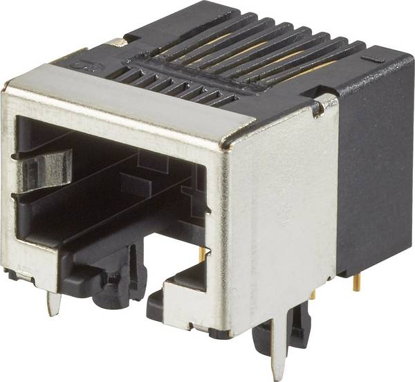 FCI Modular jacks RJ45-Einbaubuchse 92250-088LF Buchse, Einbau horizontal Pole: 8P8C Metall 1 St.
