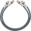 Cinch Audio Anschlusskabel [2x Cinch-Stecker - 2x Cinch-Stecker] 1.00 m Anthrazit vergoldete Steckkontakte Oehlbach NF 14 MASTER