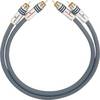 Cinch Audio Anschlusskabel [2x Cinch-Stecker - 2x Cinch-Stecker] 1.25 m Anthrazit vergoldete Steckkontakte Oehlbach NF 14 MASTER