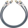 Cinch Audio Anschlusskabel [2x Cinch-Stecker - 2x Cinch-Stecker] 1.50 m Anthrazit vergoldete Steckkontakte Oehlbach NF 14 MASTER