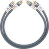 Cinch Audio Anschlusskabel [2x Cinch-Stecker - 2x Cinch-Stecker] 2.25 m Anthrazit vergoldete Steckkontakte Oehlbach NF 14 MASTER