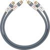 Cinch Audio Anschlusskabel [2x Cinch-Stecker - 2x Cinch-Stecker] 3.50 m Anthrazit vergoldete Steckkontakte Oehlbach NF 14 MASTER