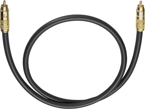 Cinch Audio Anschlusskabel [1x Cinch-Stecker - 1x Cinch-Stecker] 15.00 m Anthrazit vergoldete Steckkontakte Oehlbach NF 214 SUB