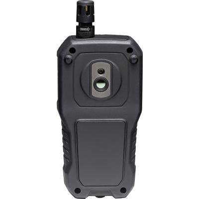 Schwarzes, tragbares Gerät mit einem Sensor und Antenne oben, speziell für Messungen oder spezialisierte Anwendungen konzipiert.