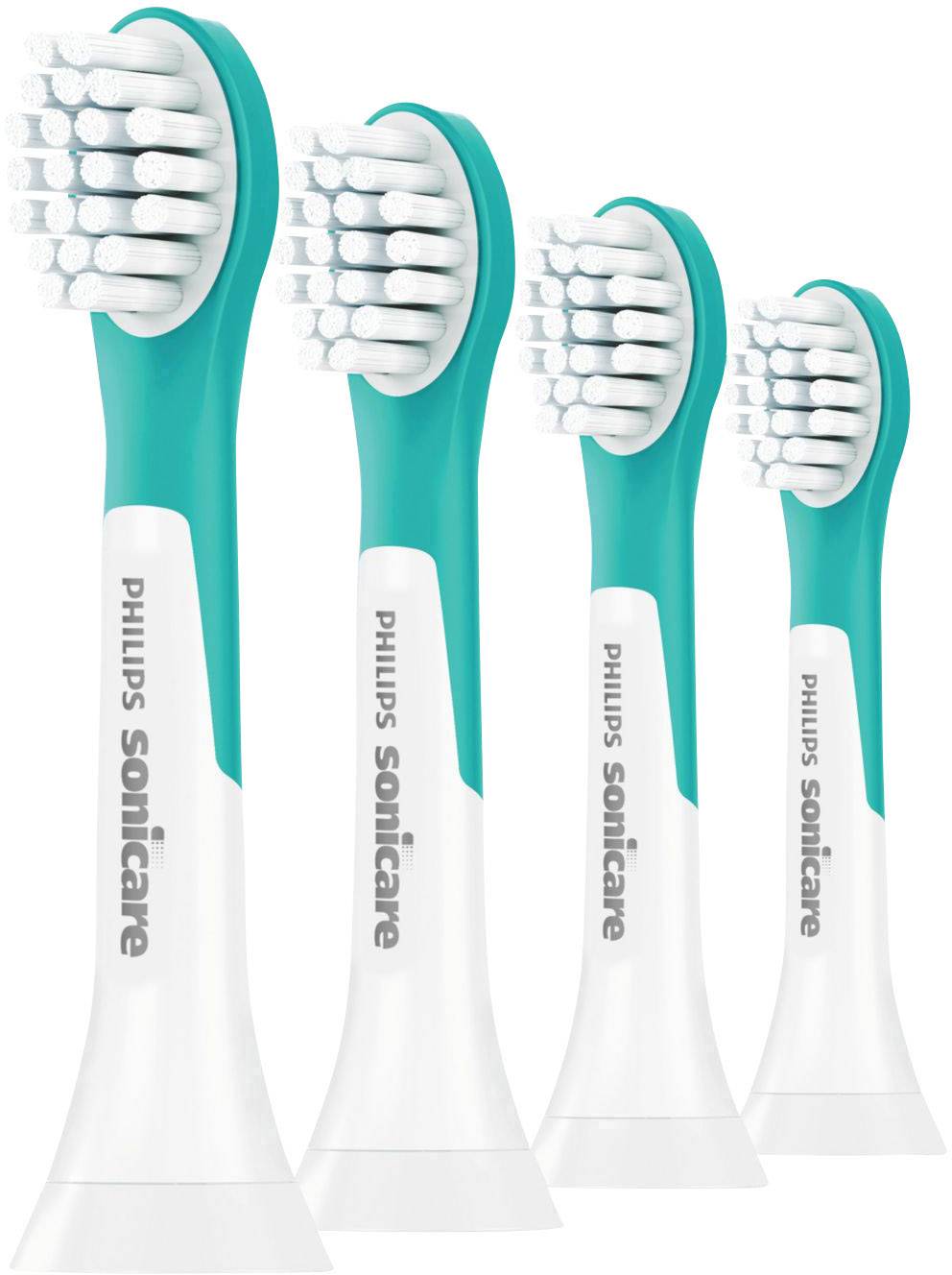 Philips Bodycare Philips Sonicare for Kids 4+ Testine per spazzolino da denti elettrico 4 pz. Verde chiaro, Bianco