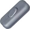 Kopp 191320086 Schnurschalter mit Zugentlastung Silber 1 x Aus/Ein 2 A 1 St.