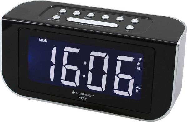 soundmaster FUR4005 Radiowecker UKW UKW  Weckfunktion Schwarz