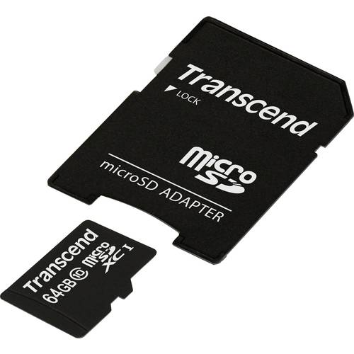 Transcend Premium microSDXC-Karte Industrial 64 GB Class 10, UHS-I inkl. SD-Adapter