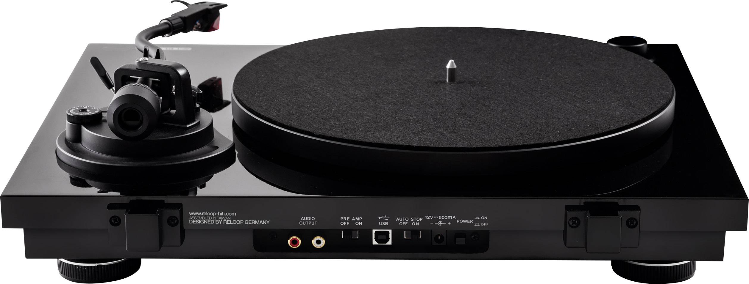 Reloop High-End USB-Plattenspieler Riemenantrieb Schwarz-1