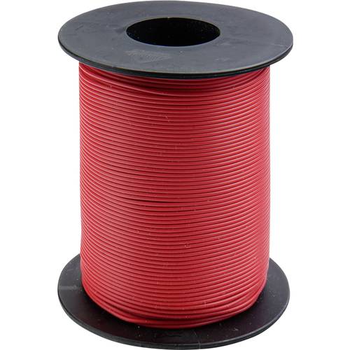 Donau Elektronik 105-0-100 Schaltdraht 1 x 0.20 mm² Rot 100 m