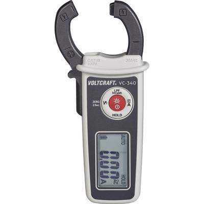 VOLTCRAFT VC-340 Stromzange digital CAT II 600 V, CAT III 300 V Anzeige (Counts): 6000-1