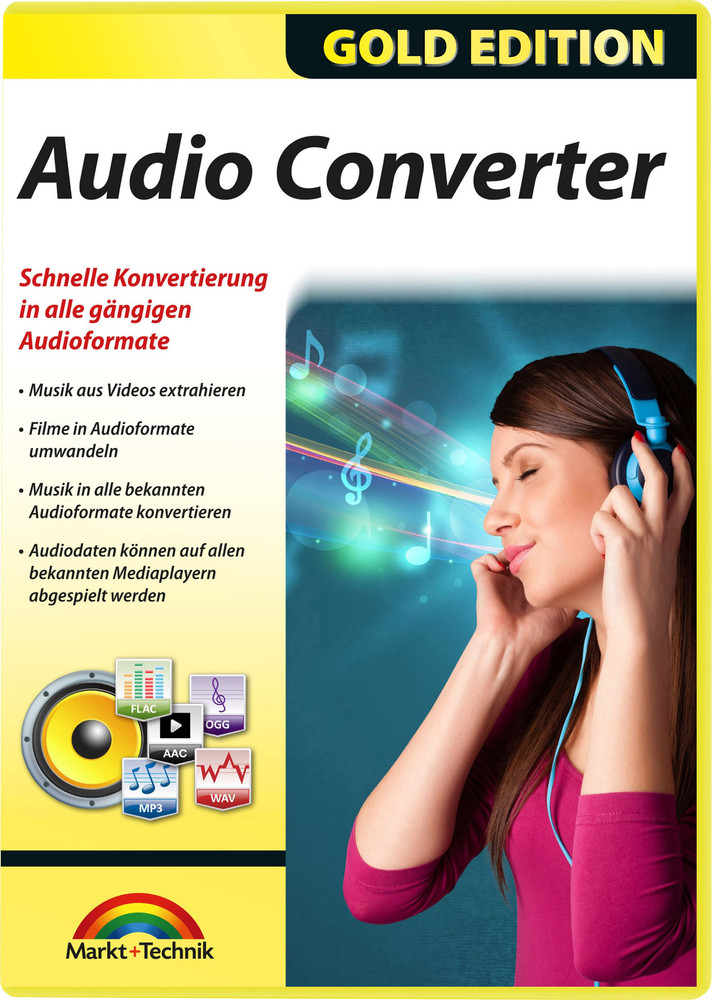 Markt & Technik Audio Converter Gold Edition Vollversion, 1 Lizenz