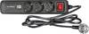 Adam Hall 8747S3USB Steckdosenleiste mit Schalter 3fach Schwarz Schutzkontakt 1 St.