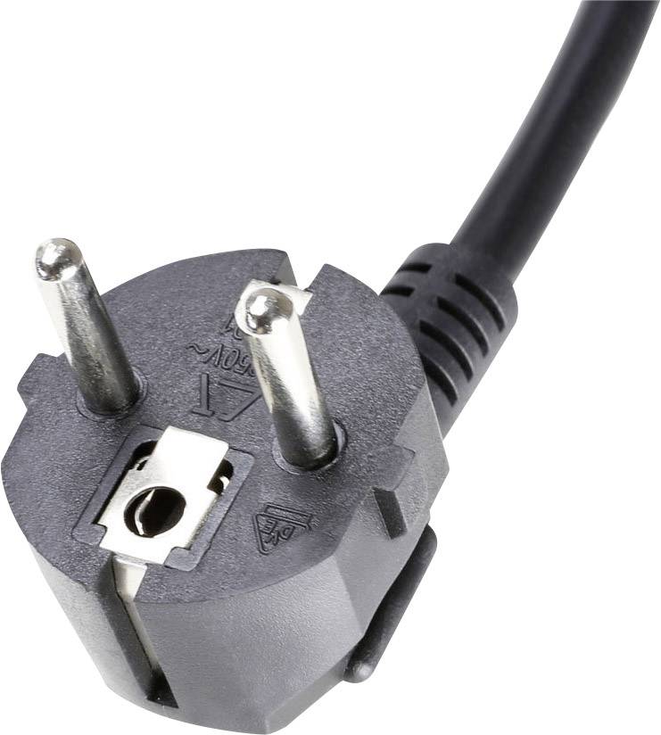 Adam Hall 8747S3USB Steckdosenleiste mit Schalter 3fach Schwarz Schutzkontakt 1 St.-3