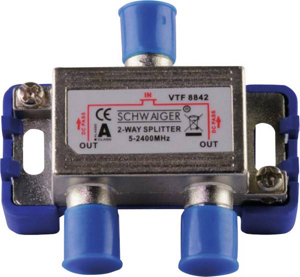 Schwaiger VTF8842 241 SAT-Verteiler 2-fach 5 - 2400 MHz