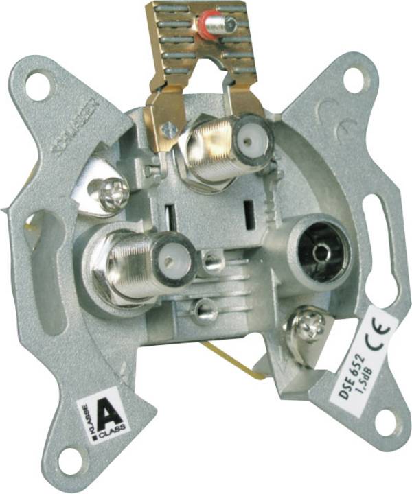 Schwaiger Einzeldose zwei SAT-ZF Anschlüsse 2 dB DSE652531