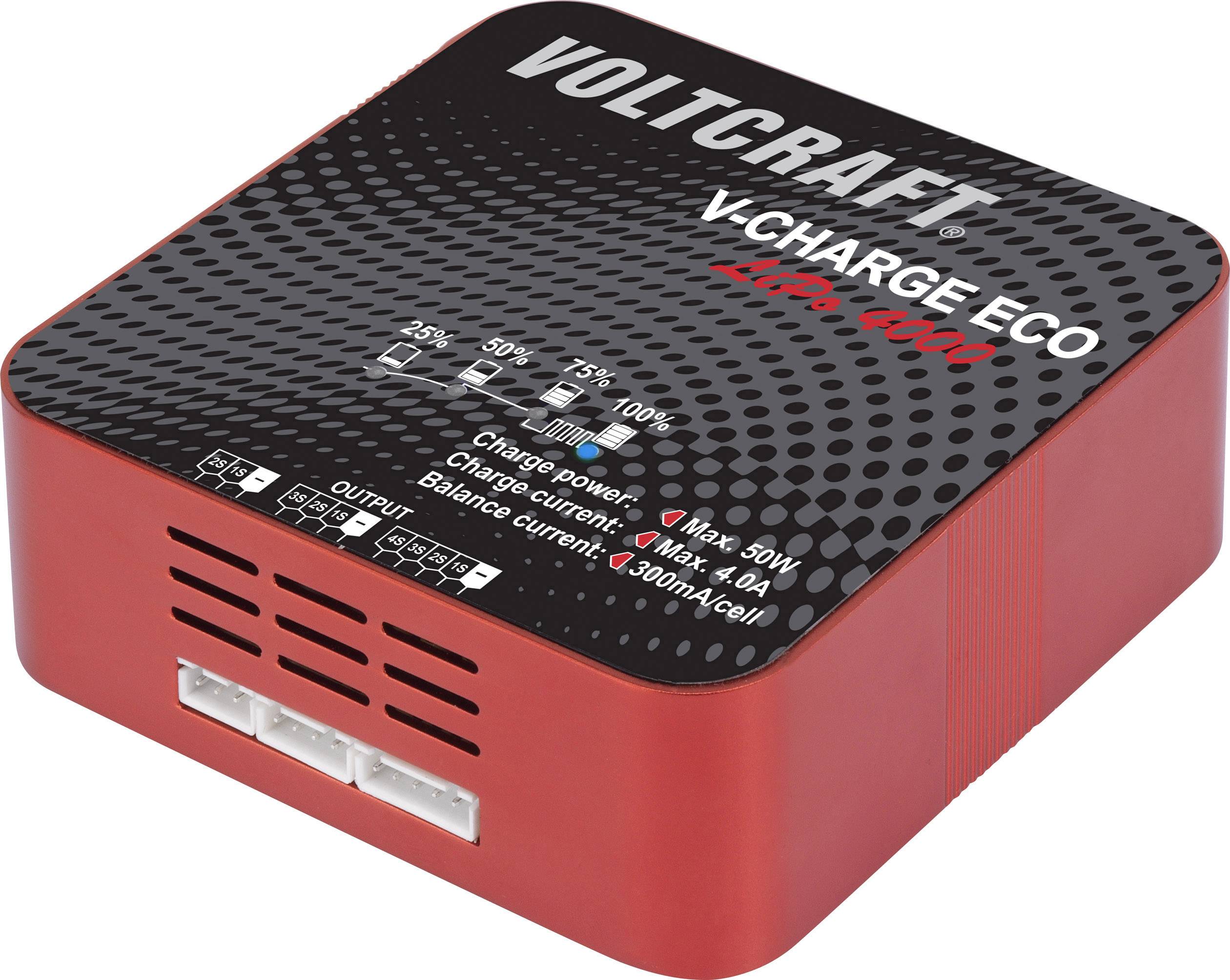 VOLTCRAFT V-Charge Eco LiPo 4000 Modellbau-Ladegerät 230 V, 115 V 4 A LiPo-4