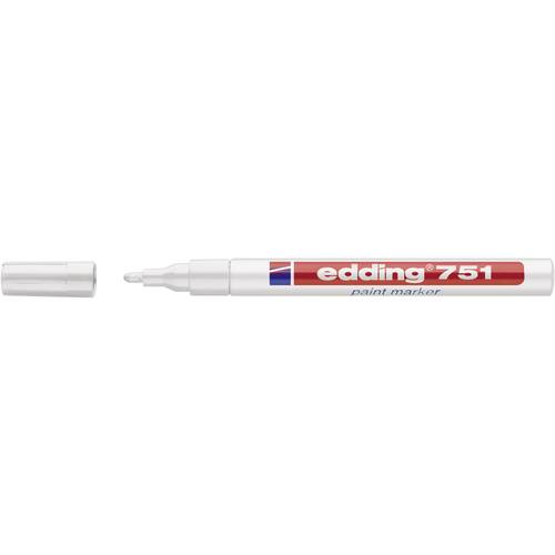 Thumbnail - Edding 751 paint marker 4-751049 Lackmarker Weiß 1 mm, 2 mm