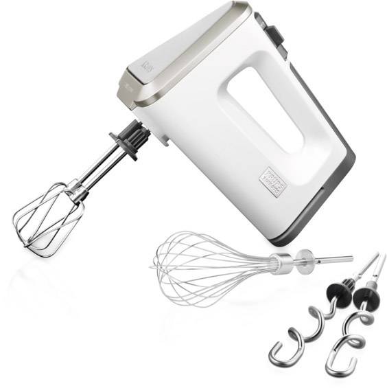 Krups 3 Mix 9000 Deluxe GN 9011 - Handmixer - 400 W - Weiß/Grau/gebürstetes Edel