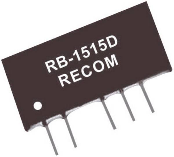 RECOM RB-1205D DC/DC-Wandler, Print 12 V/DC 5 V/DC, -5 V/DC 100 mA 1 W Anzahl Ausgänge: 2 x Inhalt 1 St.