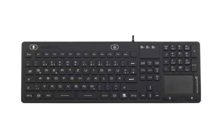 Tastatur –Staub- und wasserdicht (IP68) →