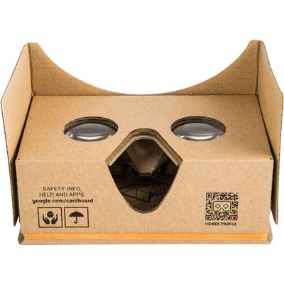 Renkforce Headmount Google 3D VR Virtual Reality Brille Braun  