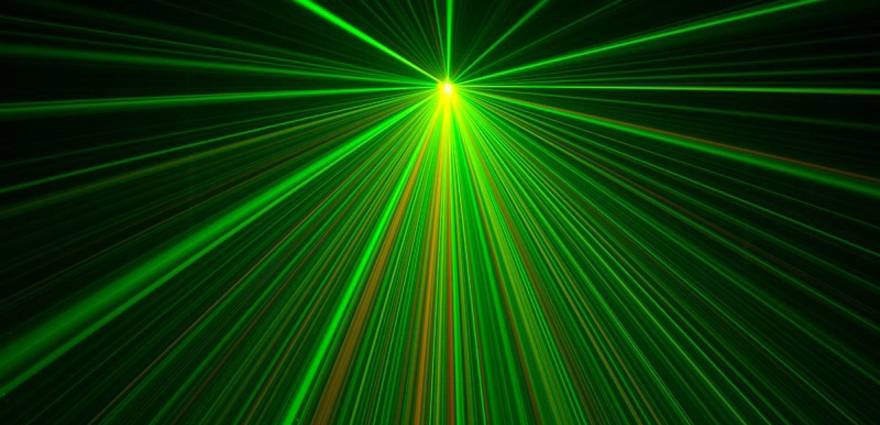 rote und grüne Laser Lichteffekte