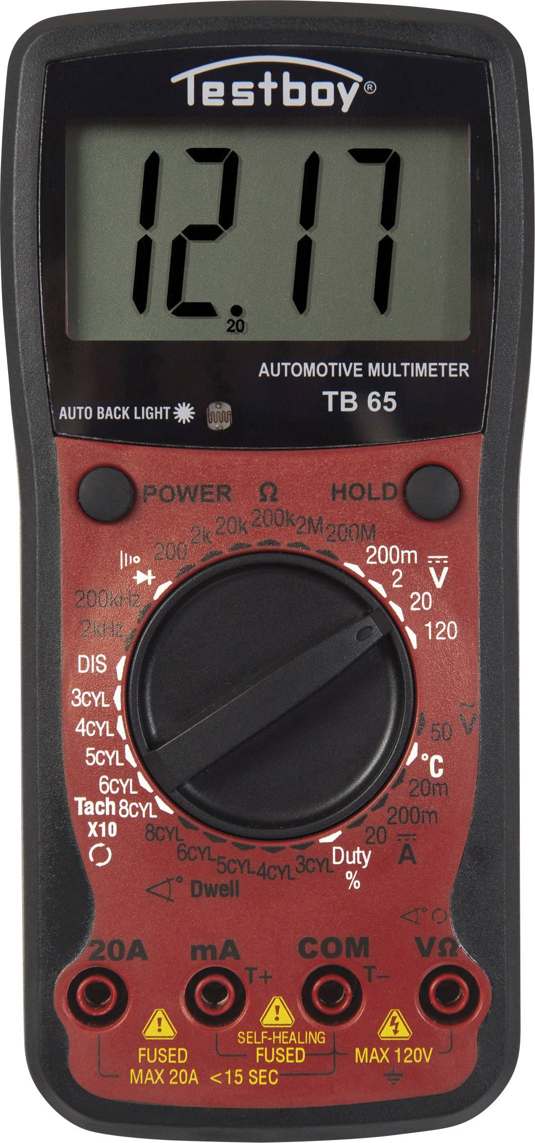 TESTBOY Hand-Multimeter digital Testboy TB 65 Kalibriert nach: Werksstandard Anzeige (Counts): 1999