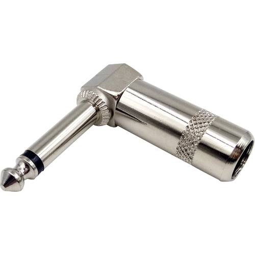 TRU COMPONENTS 1408822 Klinken-Steckverbinder 6.35 mm Stecker, gewinkelt Polzahl: 2 Mono Silber 1 St.
