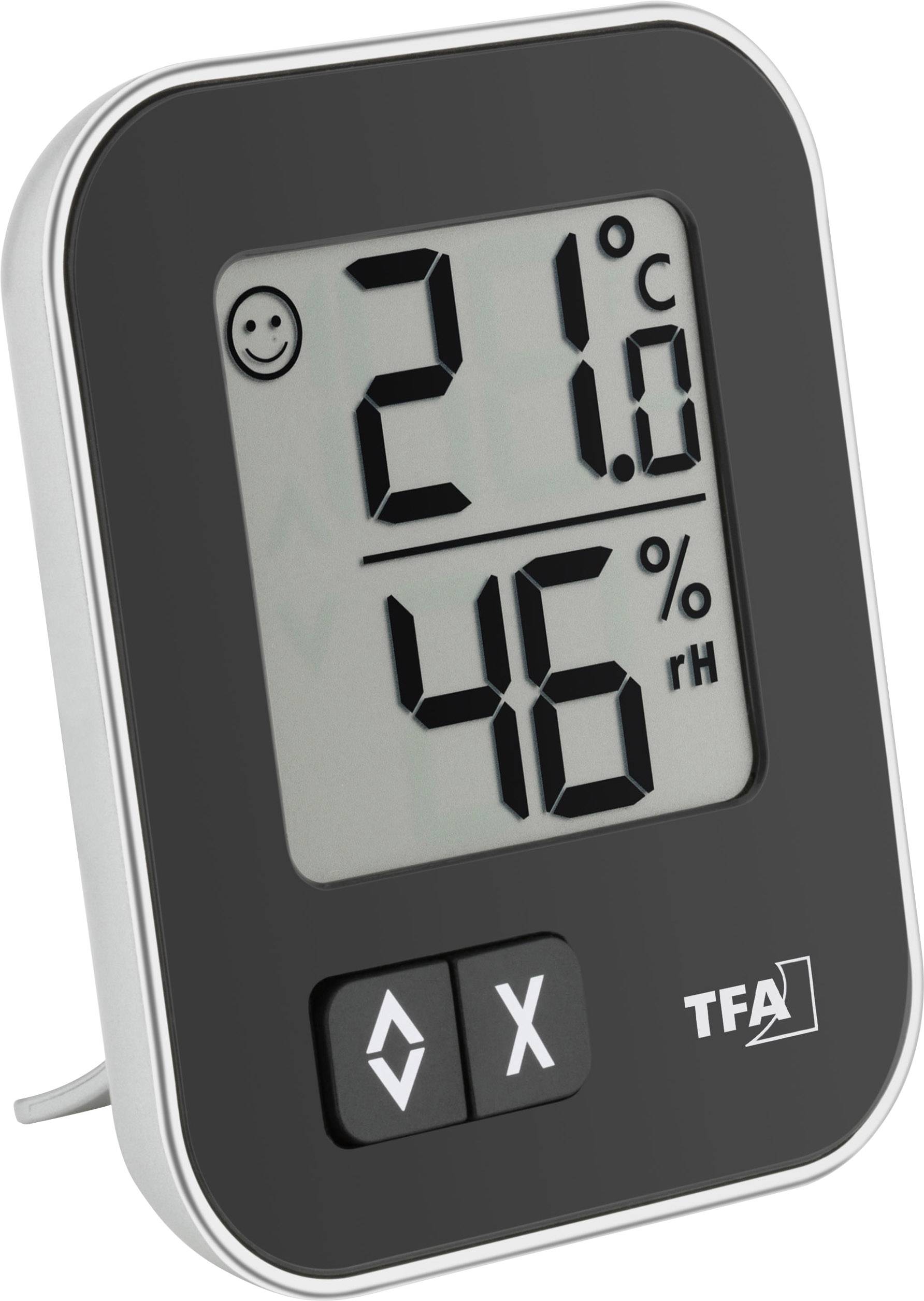 TFA-DOSTMANN Luftfeuchtemessgerät (Hygrometer) TFA MOXX Digitales Thermo-Hygrometer 20 % rF 99 % rF