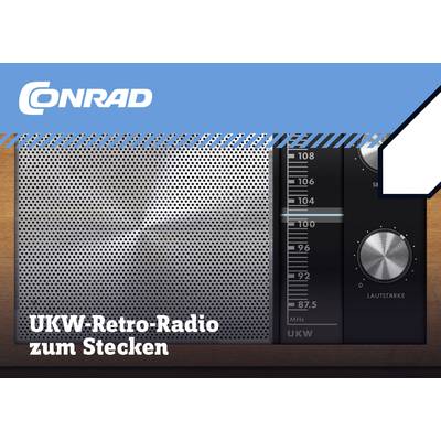 Conrad Components 10196 UKW-Radio bouwpakket  Retro-Radio  