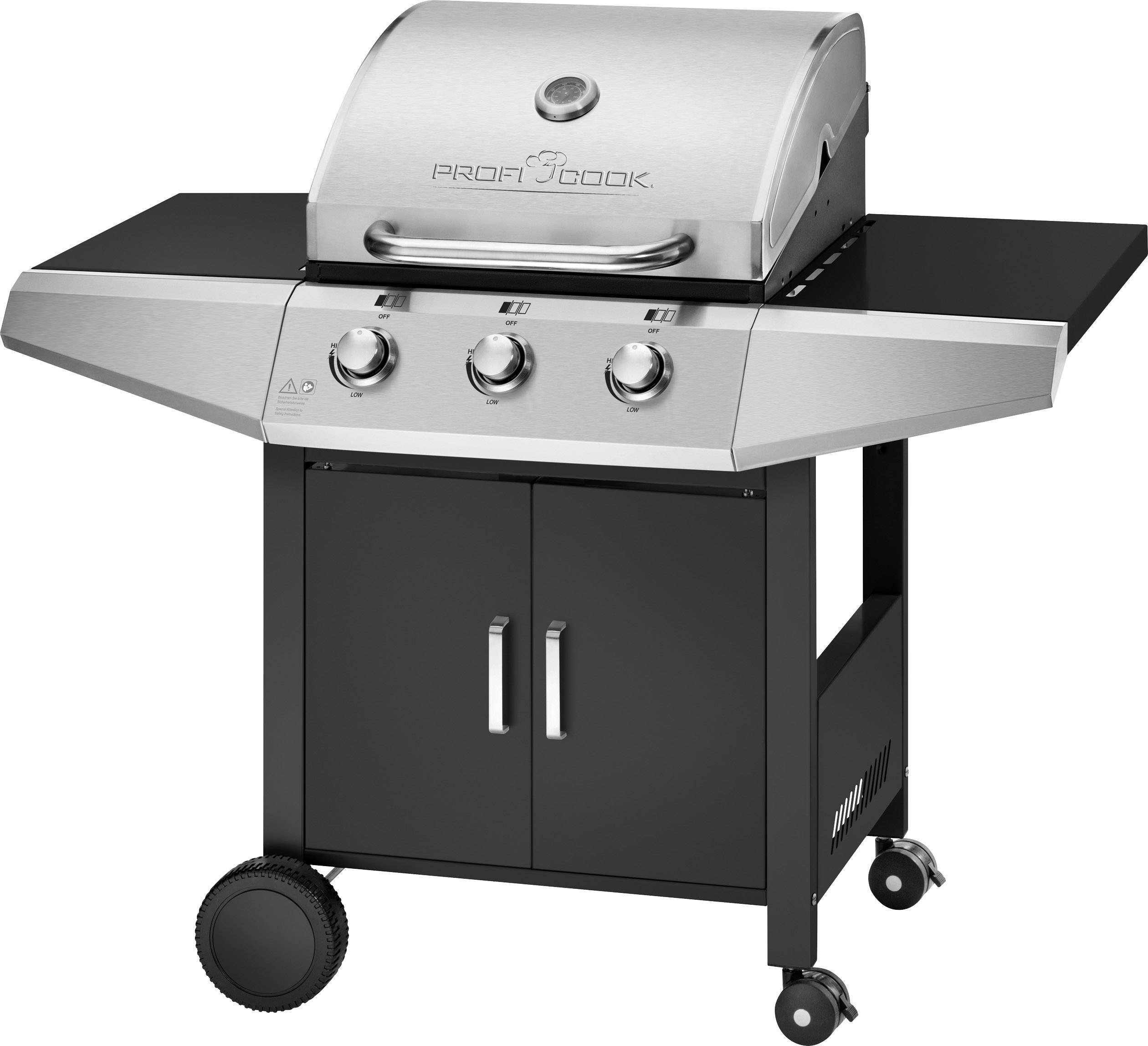 PROFI COOK Gasgrill PC-GG 1057, schwarz