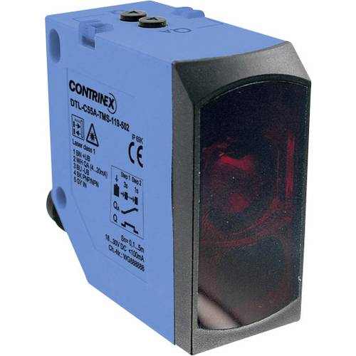 Thumbnail - Contrinex DTL-C55PA-TMS-619-506 Laser-Distanz-Sensor 1 St. Reichweite max. (im Freifeld): 5000 mm (B x H) 23 mm x 50 mm