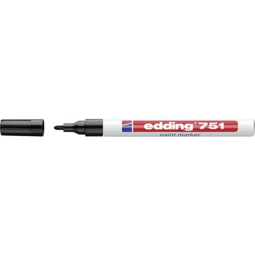Thumbnail - Edding 751 paint marker 4-751001 Lackmarker Schwarz 1 mm, 2 mm