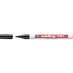 Image of Edding 4-751001 edding 751 paint marker Lackmarker Schwarz 1 mm, 2 mm 1 St./Pack.