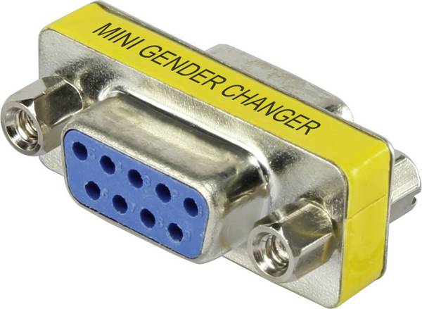 Renkforce Seriell Adapter [1x D-SUB-Buchse 9pol. - 1x D-SUB-Buchse 9pol.]  Gelb