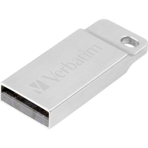 Verbatim Metall-Gehäuse USB-Stick 64 GB Silber 98750 USB-A (USB 2.0)