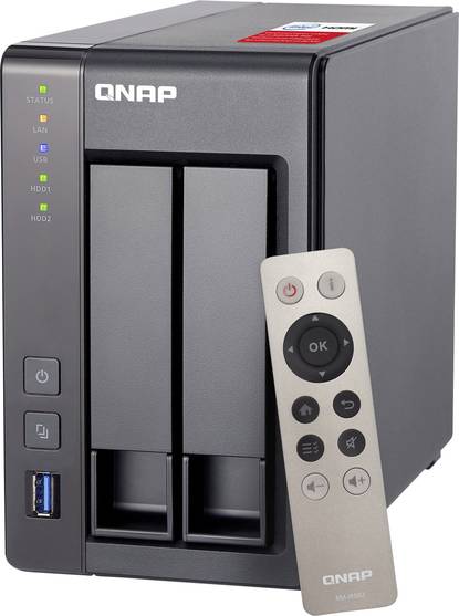 QNAP NAS-Server-Gehäuse mit Fernbedienung / Fernsteuerung
