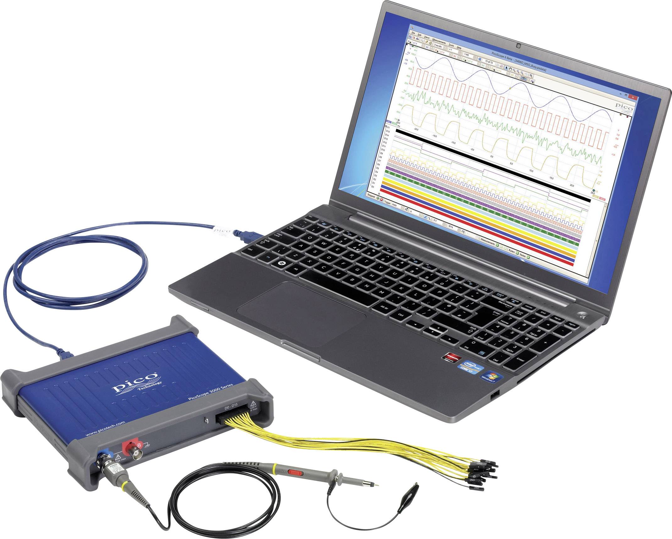 Pico Technology PicoScope 3205D MSO | USB-Oszilloskop, MSO, 2+16-Kanal, 100 MHz (PP932)-3