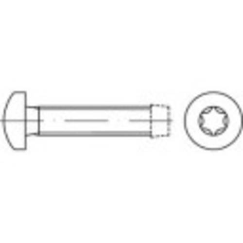 TOOLCRAFT 141245 Gewindefurchende Schrauben M4 8 mm T-Profil DIN 7500 Stahl galvanisch verzinkt 1000 St.