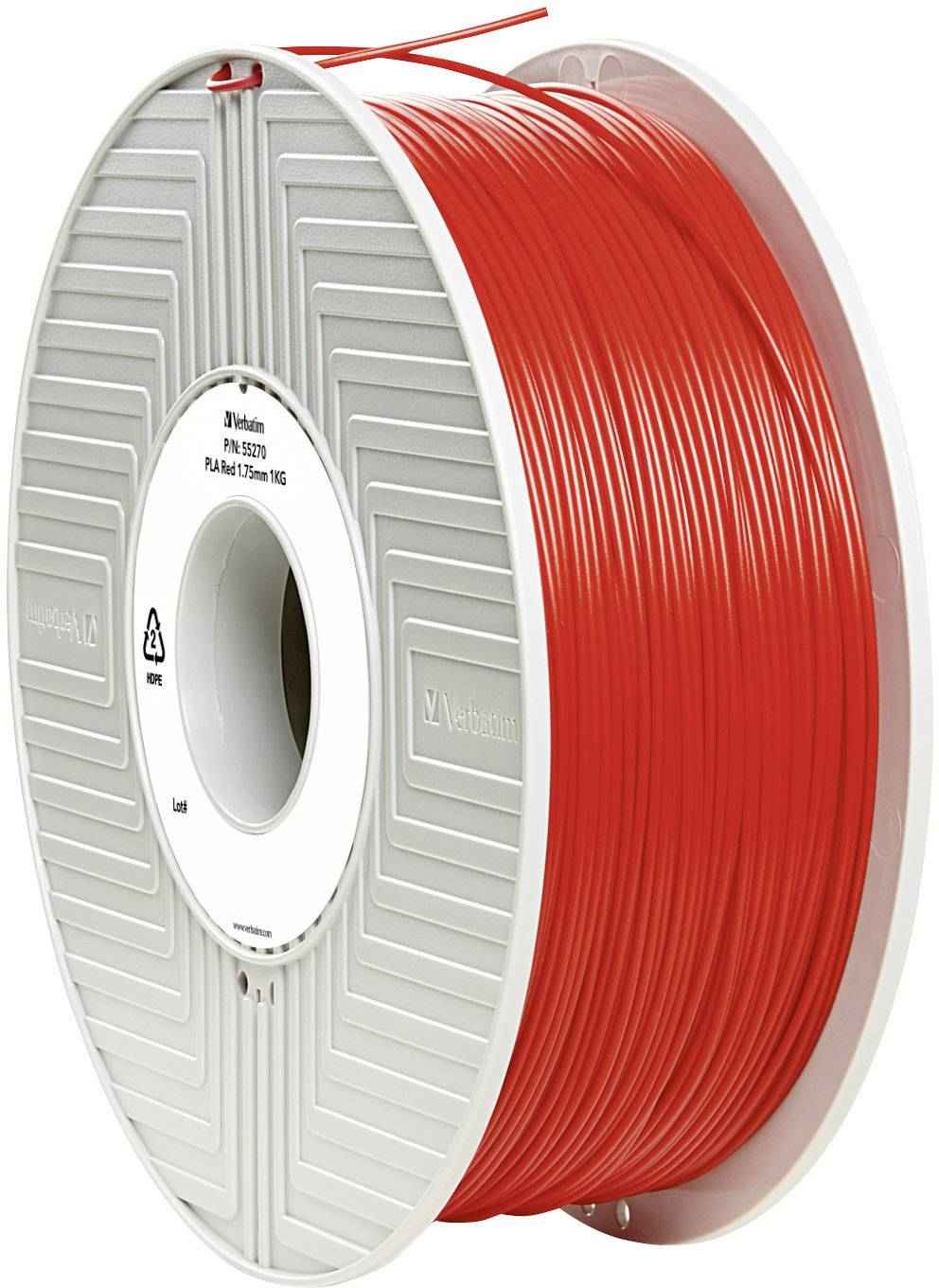 Verbatim 55270 PLA Filament Filament PLA 1.75 mm 1 kg Rot 1 St.-0