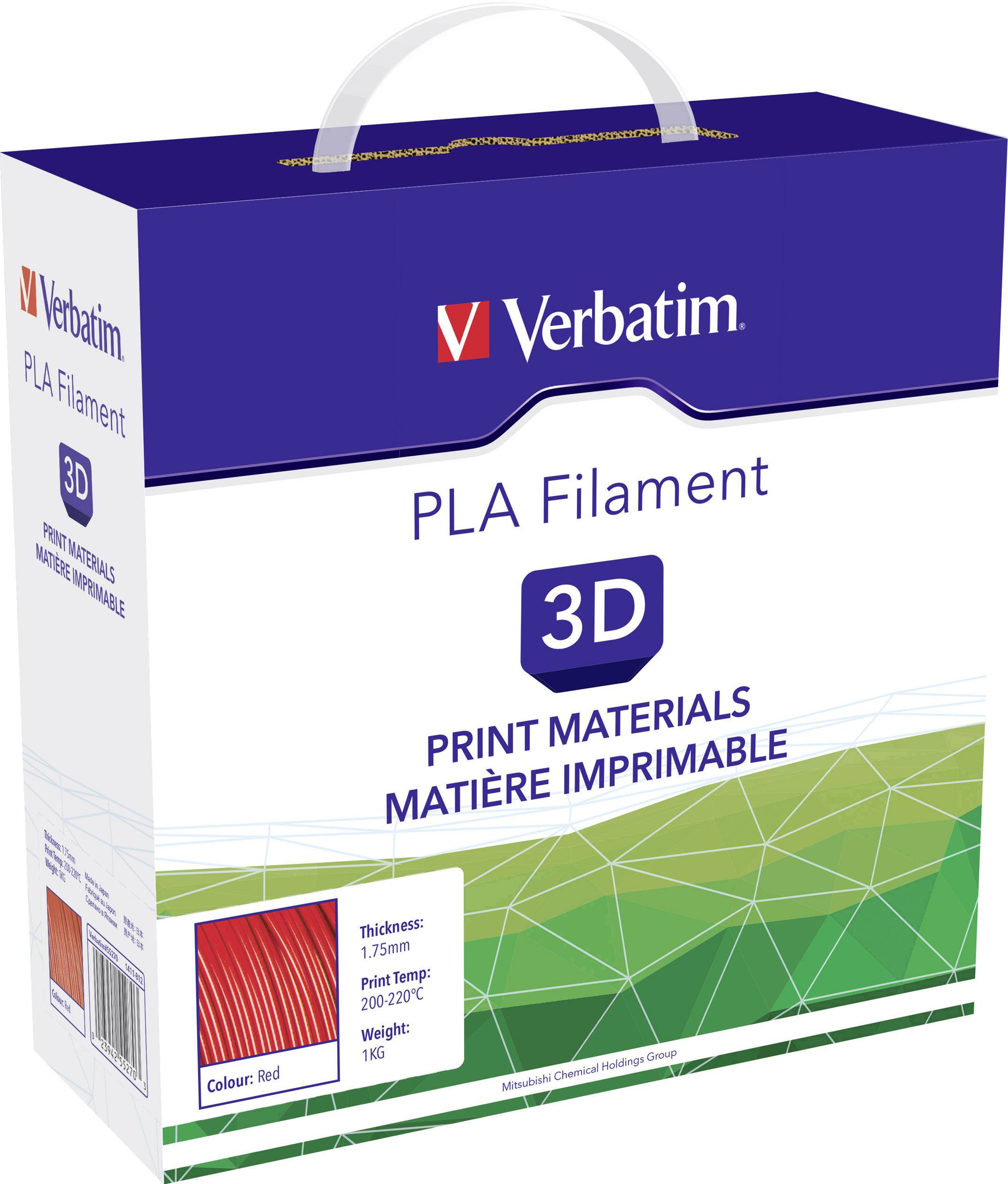 Verbatim 55270 PLA Filament Filament PLA 1.75 mm 1 kg Rot 1 St.-1