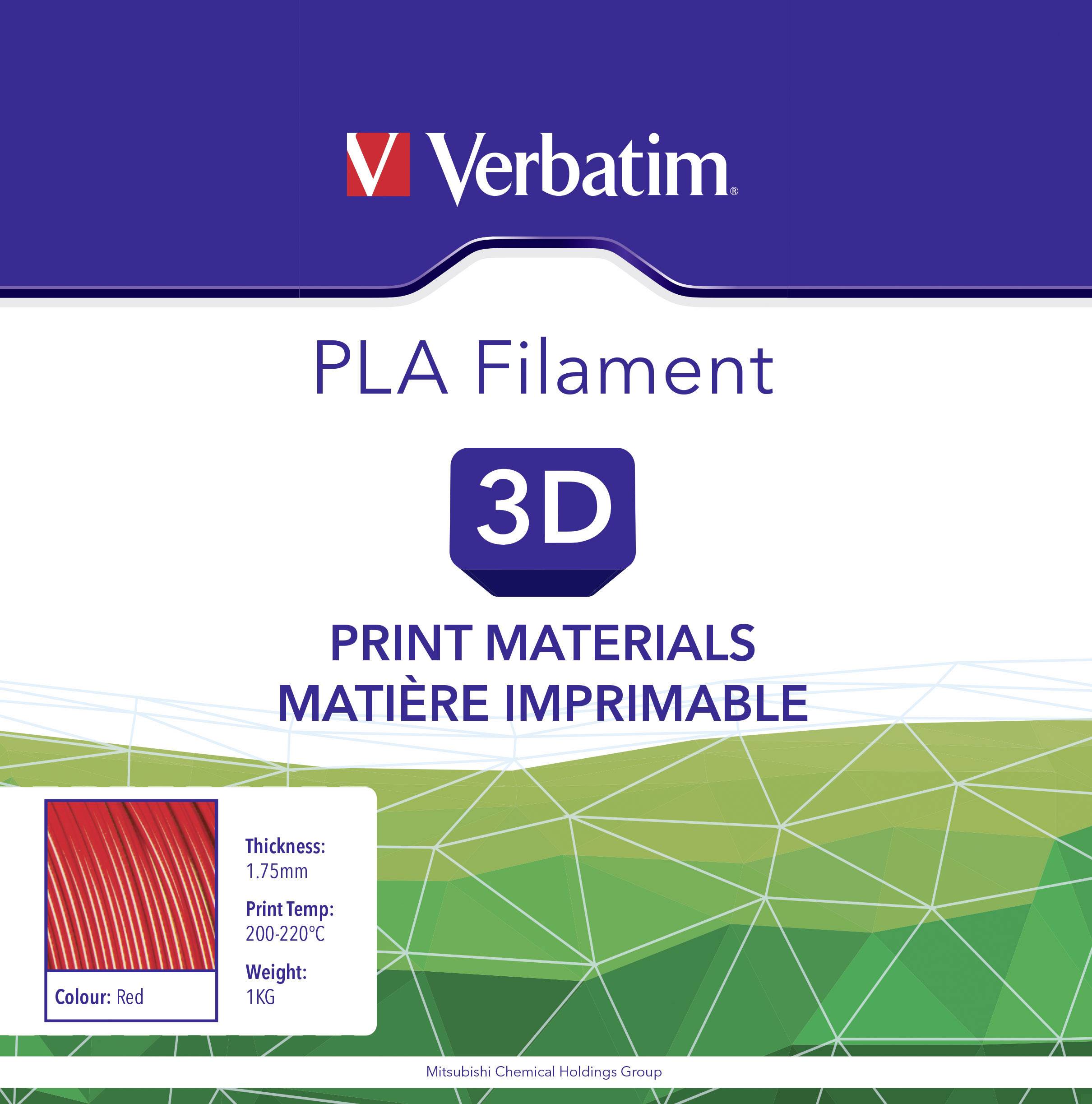 Verbatim 55270 PLA Filament Filament PLA 1.75 mm 1 kg Rot 1 St.-3