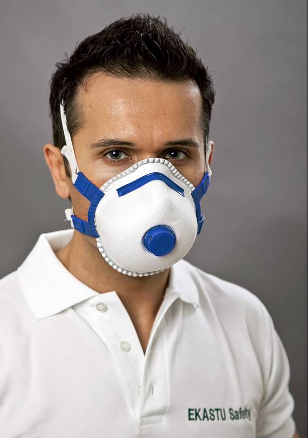 Ekastu Mandil Soft V 412 084 Feinstaubmaske mit Ventil FFP2 5 St.