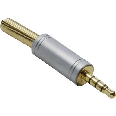 BKL Electronic 1103088 Klinken-Steckverbinder 3.5 mm Stecker, gerade Polzahl: 4 Stereo Gold 1 St. 