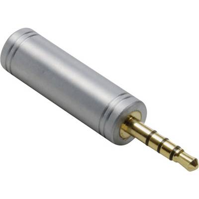 BKL Electronic 1103098 1103098 Klinke Audio Adapter [1x Klinkenstecker 3.5 mm - 1x Klinkenbuchse 3.5 mm] Gold