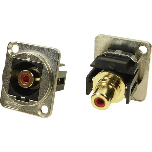 Thumbnail - XLR Adapter Cinch Buchse auf Cinch Buchse Rot Adapter, Einbau CP30230M CP30230M Cliff Inhalt: 1 St.